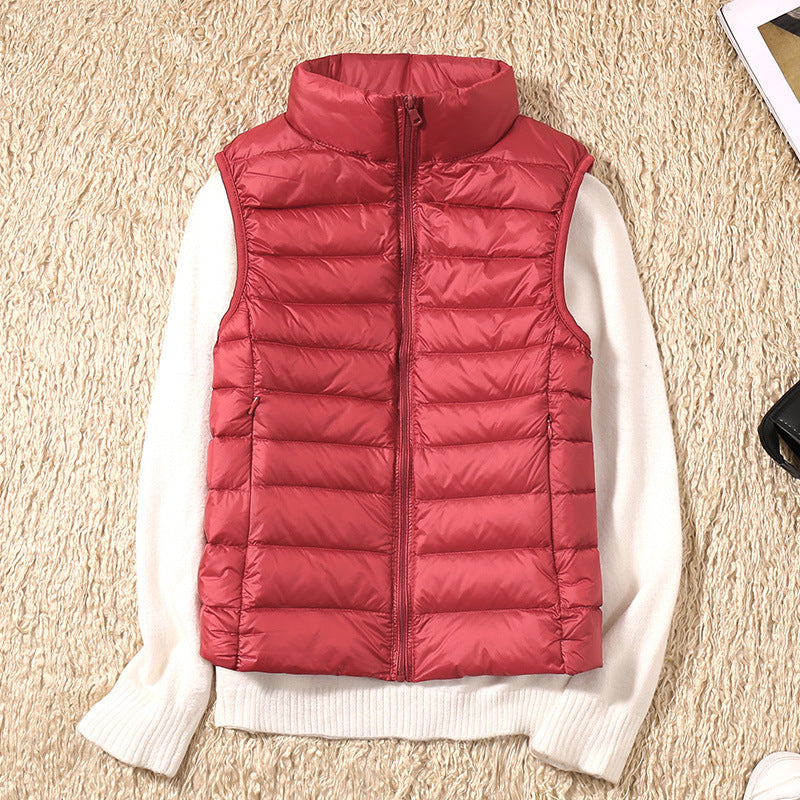 Sanne - Dames Bodywarmer Lichtgewicht voor de Herfst met Opstaande Kraag