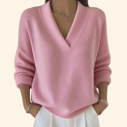 Sanne - Dames Trui Cashmere Stijl met V-hals