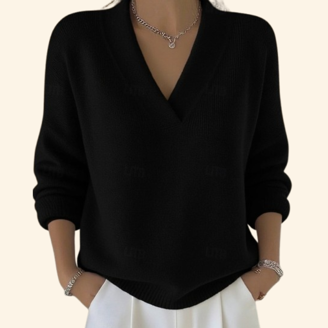 Sanne - Dames Trui Cashmere Stijl met V-hals