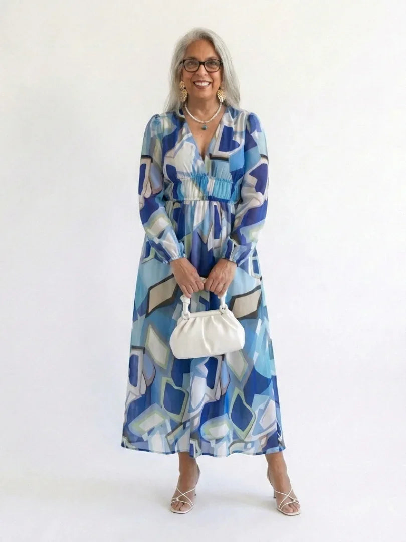 Sanne - Elegante Zomerjurk Dames met V-hals en Wikkeleffect