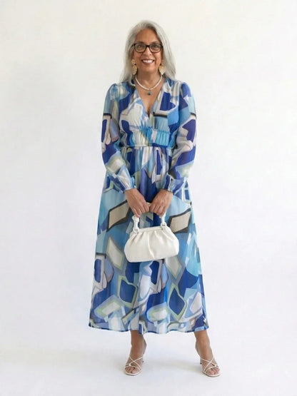 Sanne - Elegante Zomerjurk Dames met V-hals en Wikkeleffect
