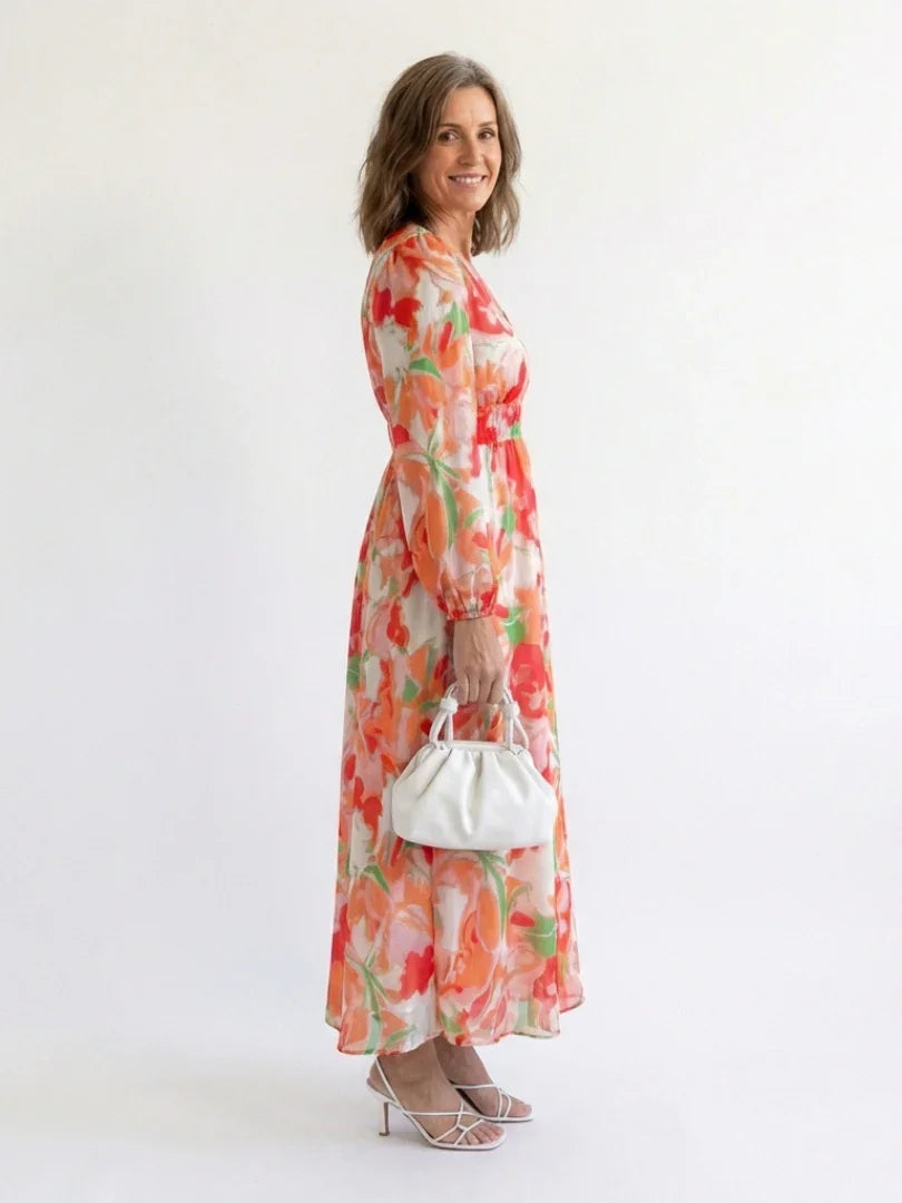Sanne - Elegante Zomerjurk Dames met V-hals en Wikkeleffect