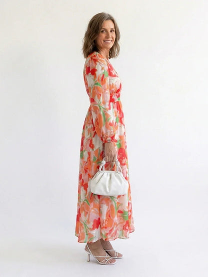 Sanne - Elegante Zomerjurk Dames met V-hals en Wikkeleffect