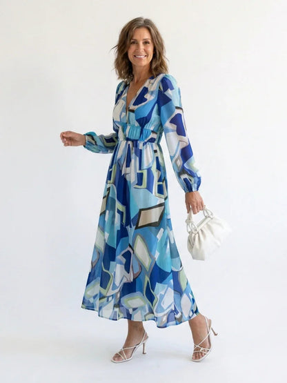 Sanne - Elegante Zomerjurk Dames met V-hals en Wikkeleffect