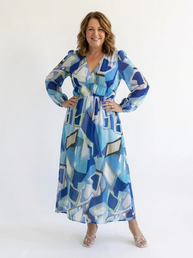 Sanne - Elegante Zomerjurk Dames met V-hals en Wikkeleffect