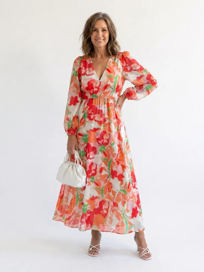 Sanne - Elegante Zomerjurk Dames met V-hals en Wikkeleffect