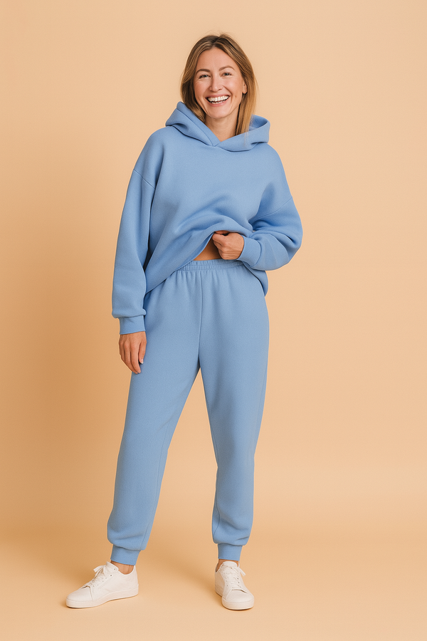 Sanne - Loungeset dames oversized en comfortabel met capuchon en zakken
