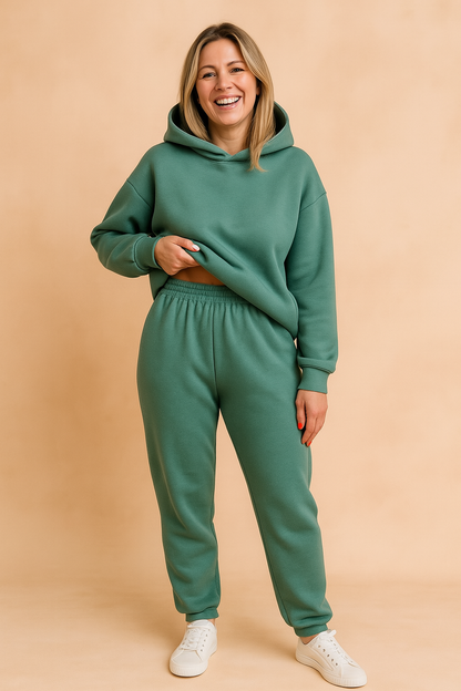 Sanne - Loungeset dames oversized en comfortabel met capuchon en zakken