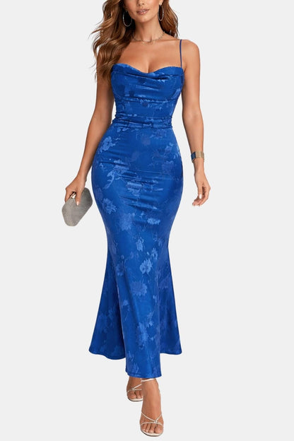 Sanne - Sexy Zomerjurk Dames met Spaghettibandjes en Fishtail Silhouet