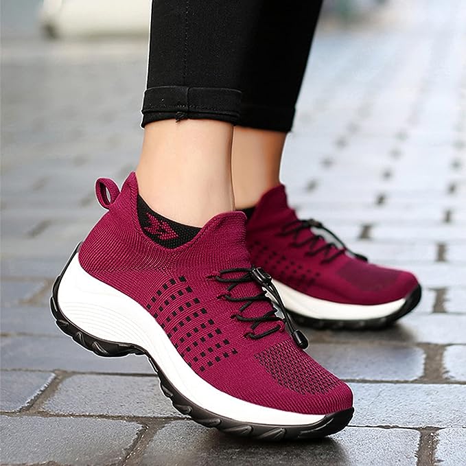 Sanne - Stoere Orthopedische Sneakers Dames met Veerkrachtige Zool en Vetersluiting