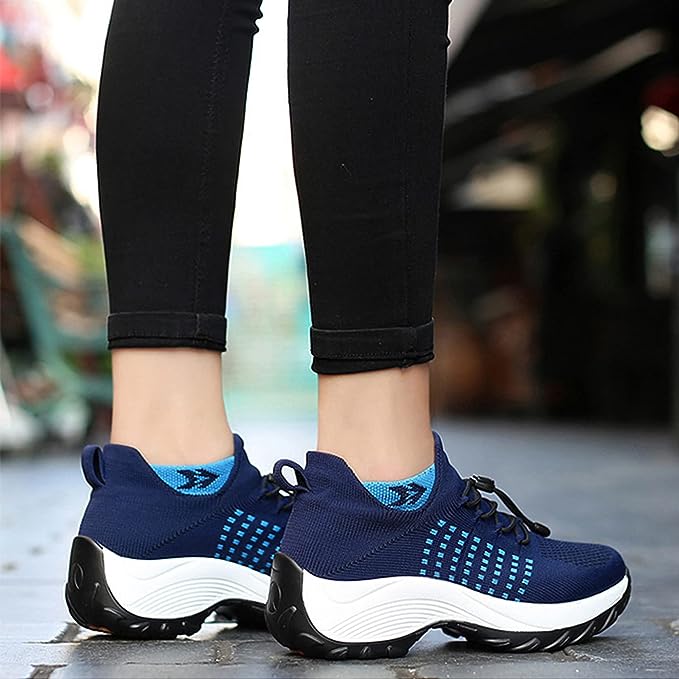 Sanne - Stoere Orthopedische Sneakers Dames met Veerkrachtige Zool en Vetersluiting