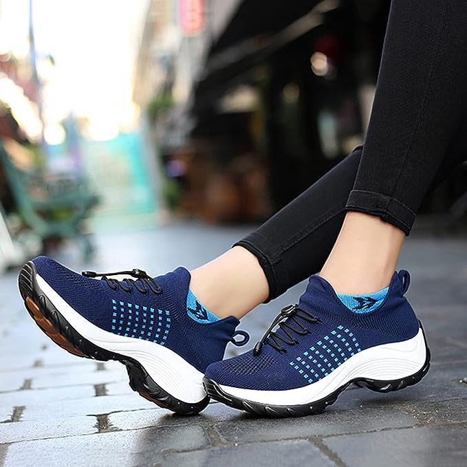 Sanne - Stoere Orthopedische Sneakers Dames met Veerkrachtige Zool en Vetersluiting