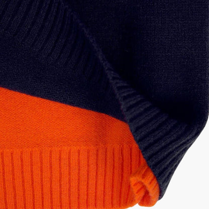 Sanne - Trui dames gebreid warm en net met lange mouw en ronde hals