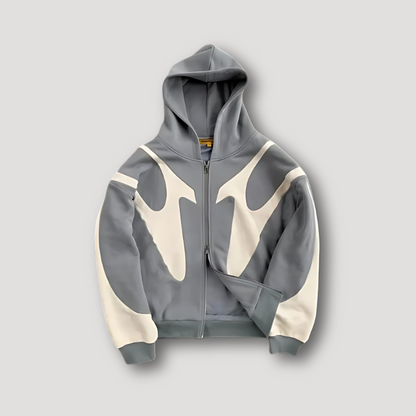 Sem - Heren Hoodie Oversized Comfort met Ritssluiting en Capuchon