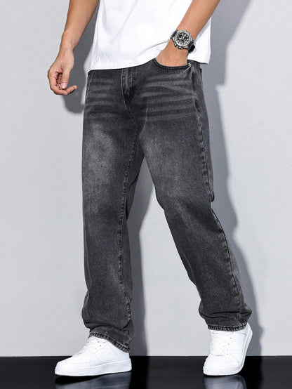 Sem - Heren Jeans Casual Smart met Rechte Pijp en Comfortabele Pasvorm
