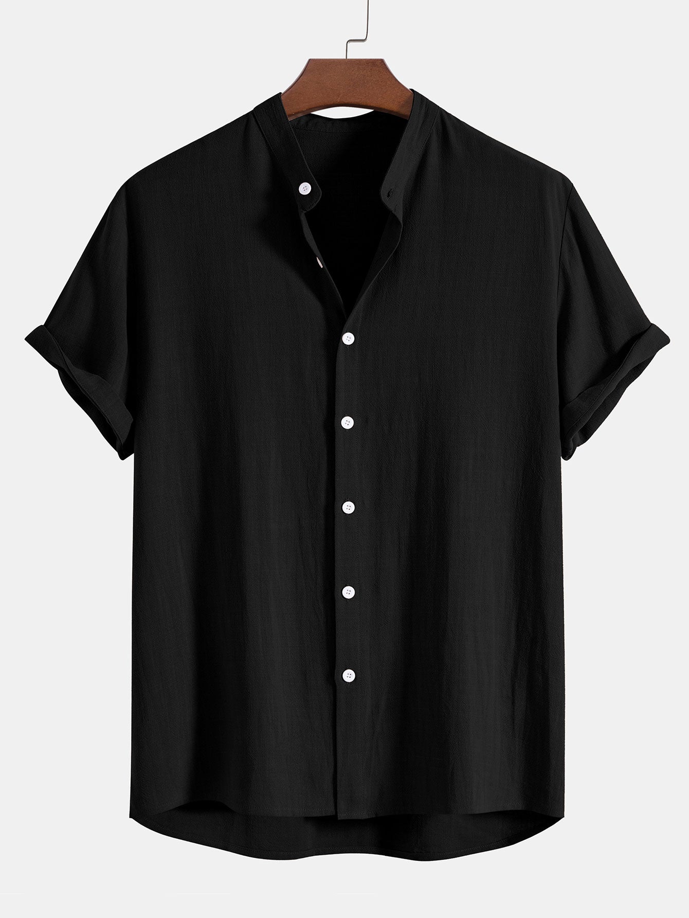 Sem - Stoere Linnen Zomer Set Heren met Korte Mouw Overhemd en Broek