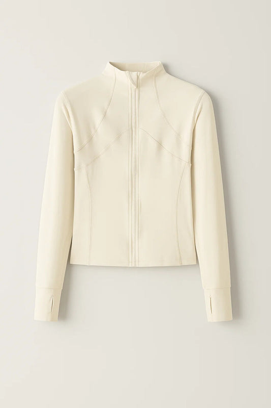 Slim Fit Trainingsvest Dames | Hoge Kraag | Minimalistisch en Sportief