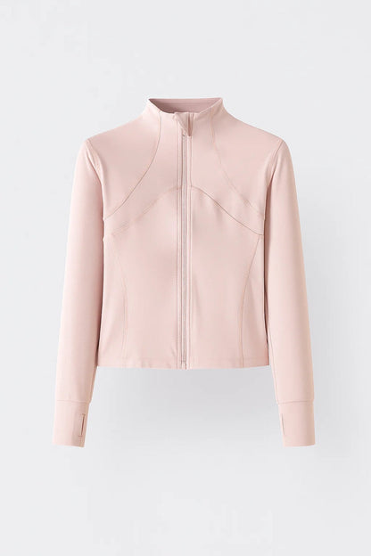 Slim Fit Trainingsvest Dames | Hoge Kraag | Minimalistisch en Sportief