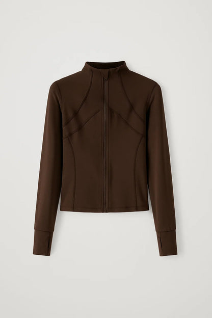 Slim Fit Trainingsvest Dames | Hoge Kraag | Minimalistisch en Sportief