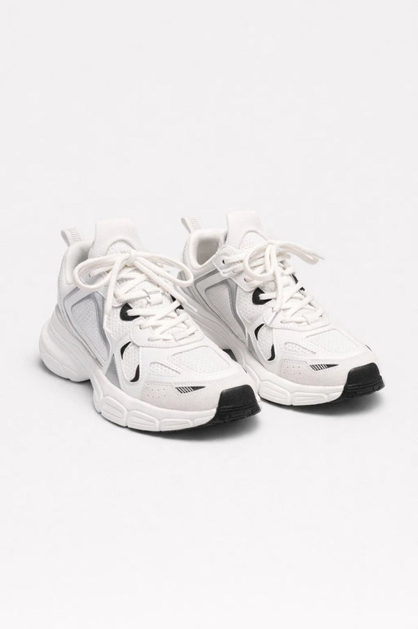 Sneakers Dames - Chunky Zool met Veters en Contrasterende Panelen | Klassiek
