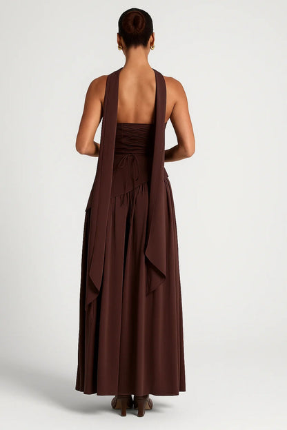 Strapless Avondjurk | Asymmetrische Snit | Elegante Maxi Look
