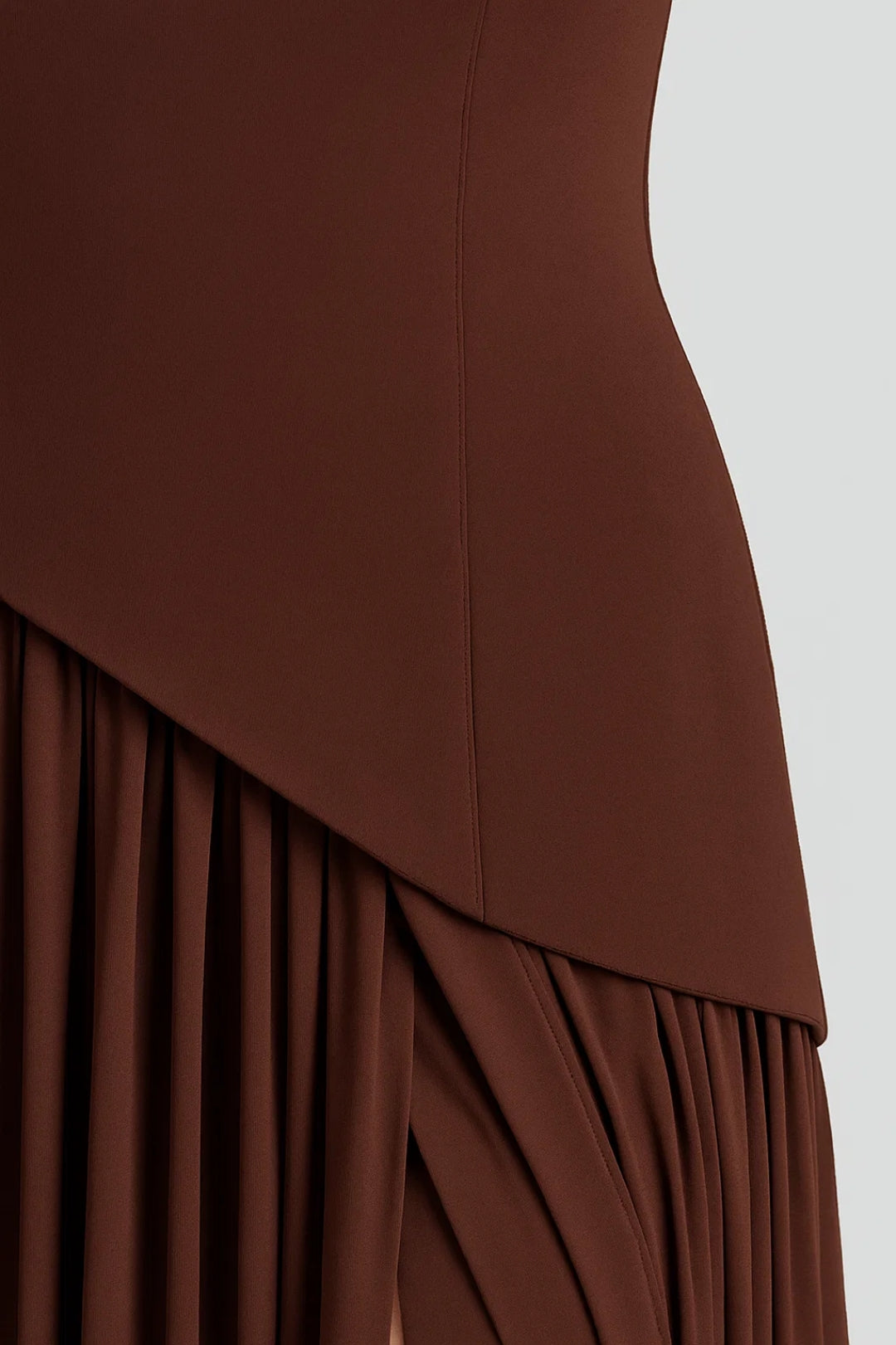Strapless Avondjurk | Asymmetrische Snit | Elegante Maxi Look
