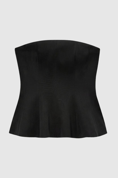 Strapless Top Dames - Corset Fit met Uitlopende Zoom