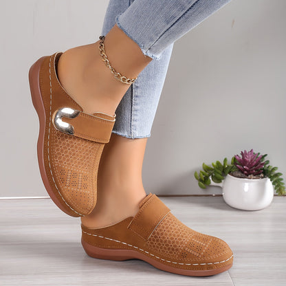 Suus - Casual Comfort Sandalen Dames met Gesp en Geperforeerd Patroon