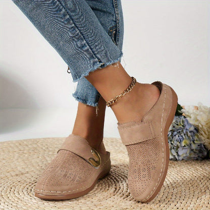 Suus - Casual Comfort Sandalen Dames met Gesp en Geperforeerd Patroon