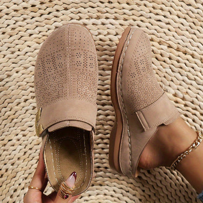 Suus - Casual Comfort Sandalen Dames met Gesp en Geperforeerd Patroon