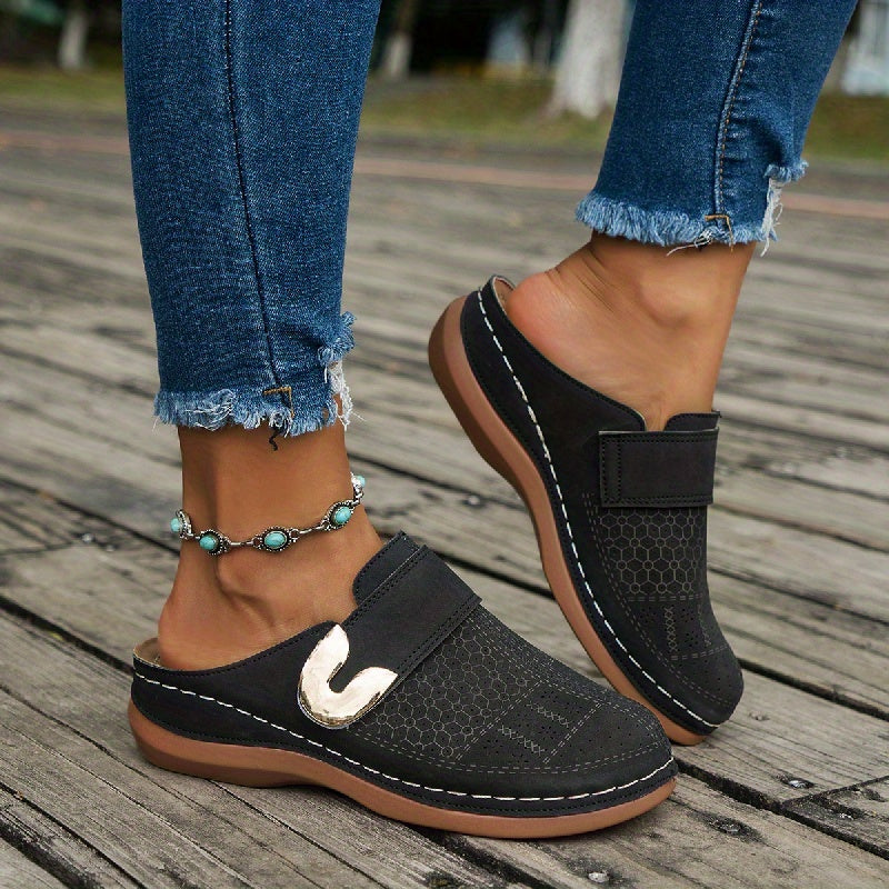 Suus - Casual Comfort Sandalen Dames met Gesp en Geperforeerd Patroon