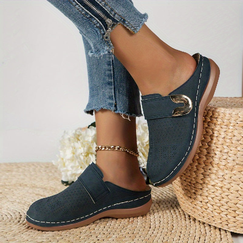Suus - Casual Comfort Sandalen Dames met Gesp en Geperforeerd Patroon
