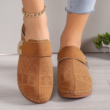 Suus - Casual Comfort Sandalen Dames met Gesp en Geperforeerd Patroon