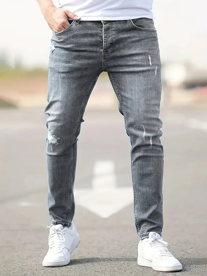 Sven - Heren Slim Fit Jeans met Tapse Pijpen en Comfortabele Stretch