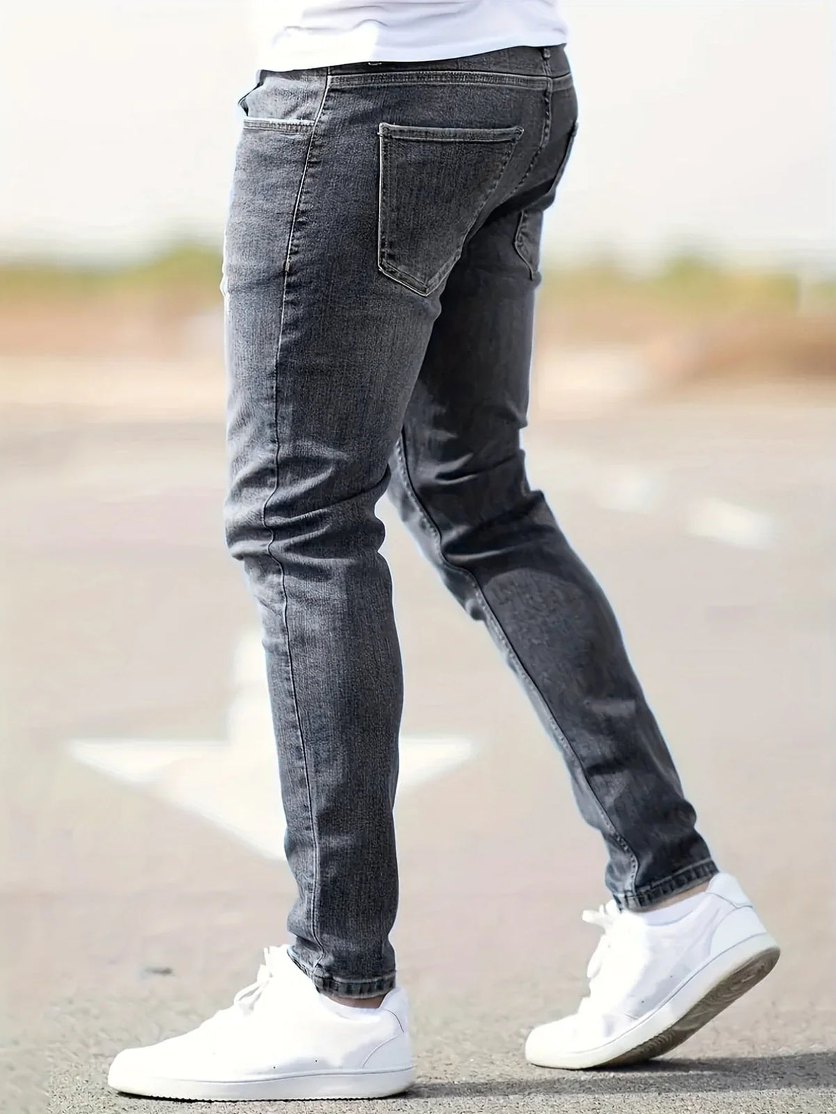 Sven - Heren Slim Fit Jeans met Tapse Pijpen en Comfortabele Stretch