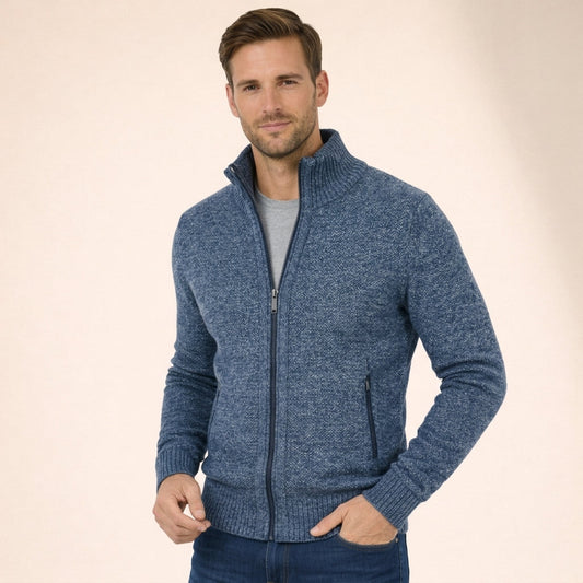 Sven - Heren Gebreid Vest voor de Herfst met Ritssluiting