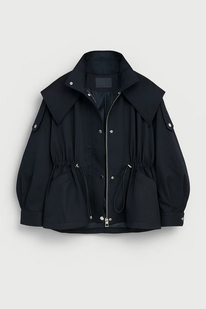 Taillejas Dames | Met Koordsluiting en Oversized Kraag | Functioneel en Modieus