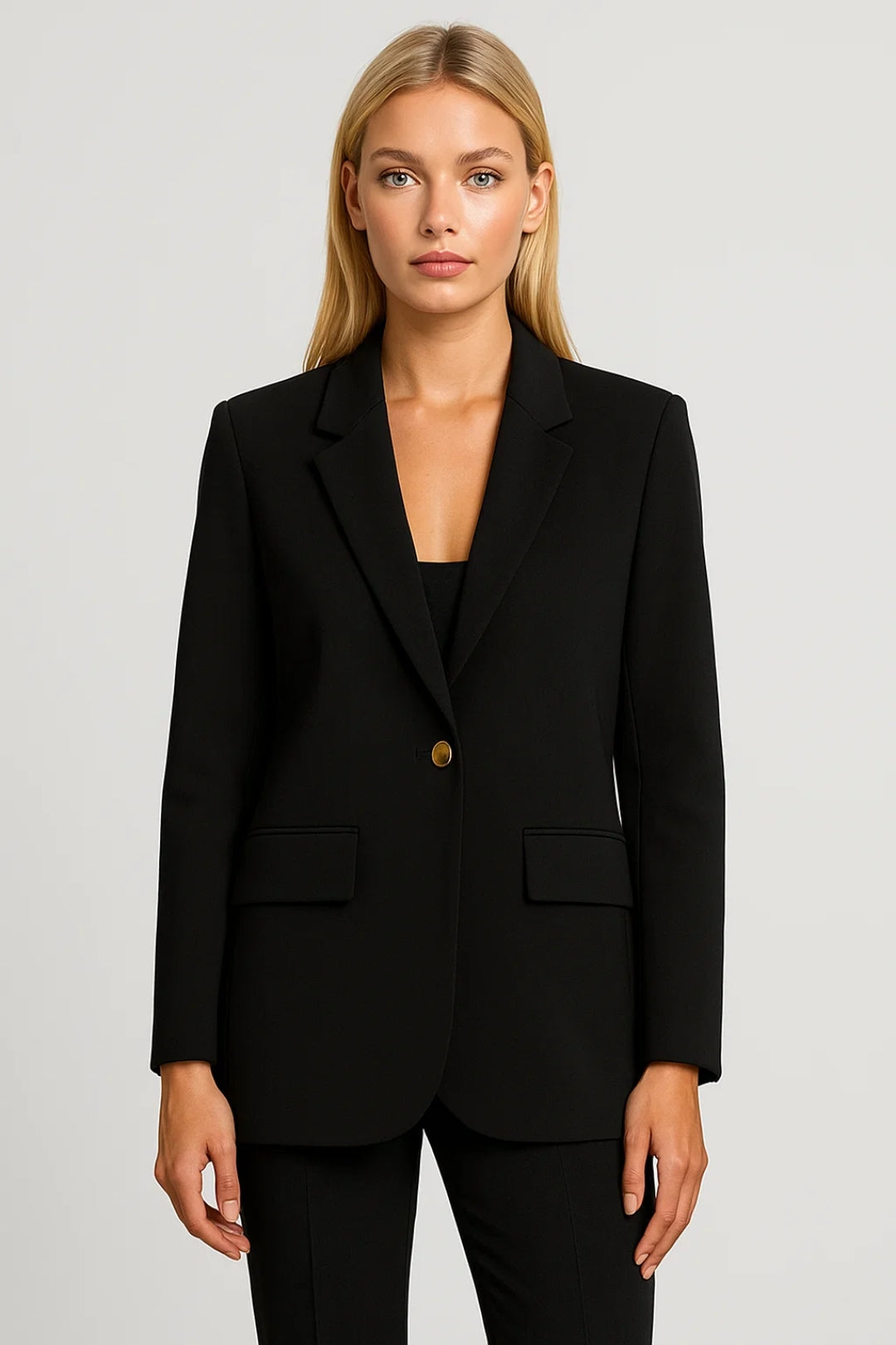 Tailored Blazer Dames | Klassiek Enkelknoops Model | Tijdloze Elegantie