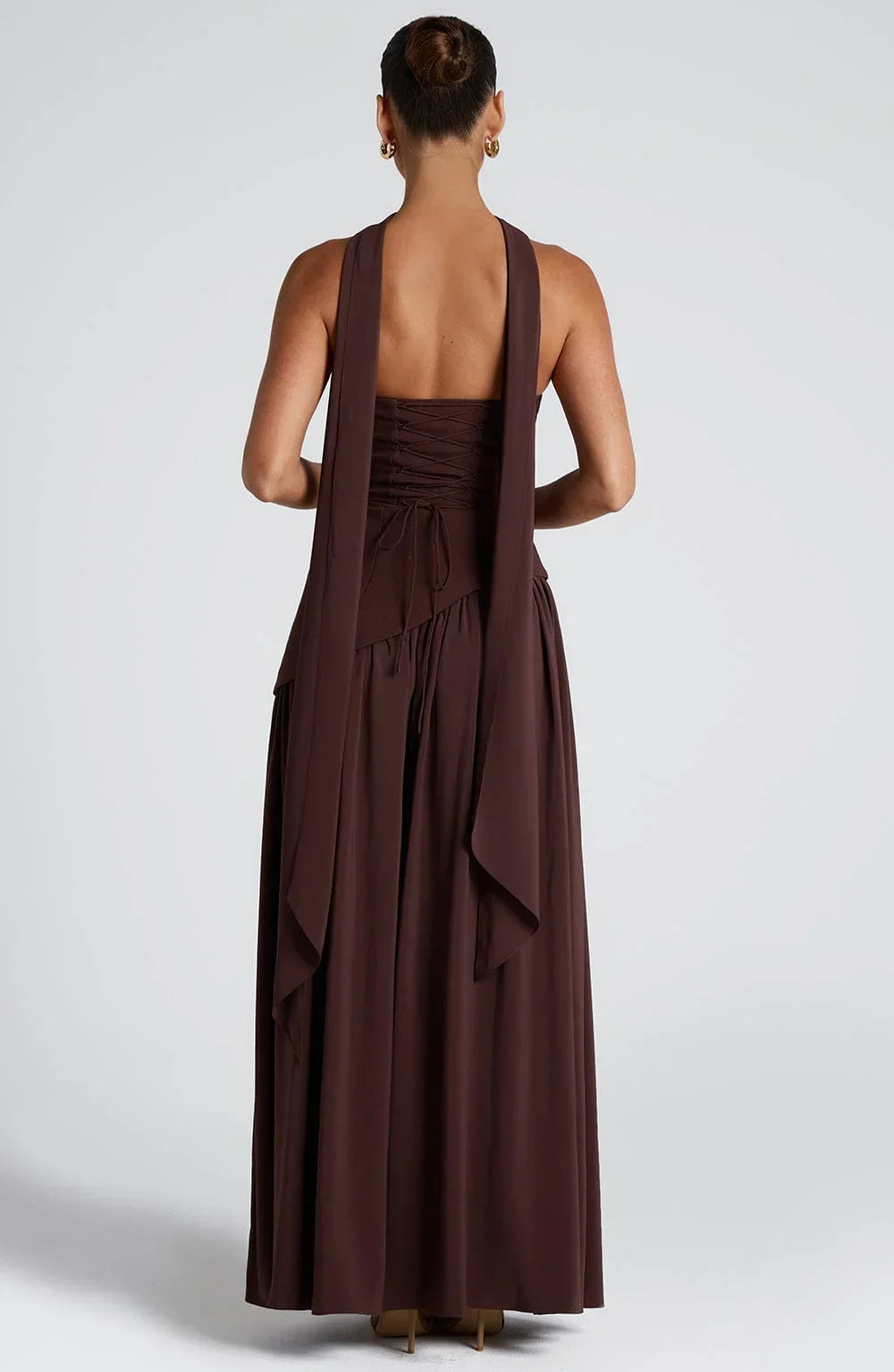 Tess - Chique Bruiloft Gastenjurk Dames met Strapless Corsage en Hoge Split