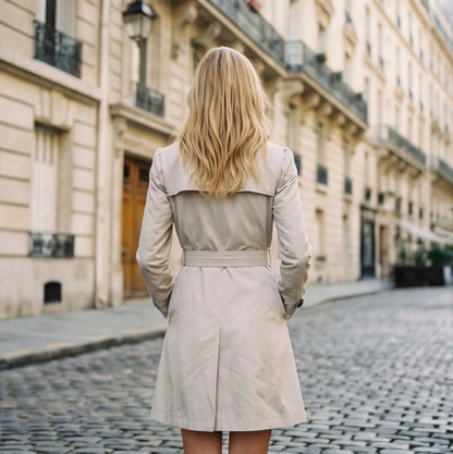 Tess - Dames Trenchcoat Lichtgewicht voor de Herfst met Knoopsluiting