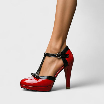 Tess - Klassieke Pumps Dames met Comfortabele Zool en Enkelbandje