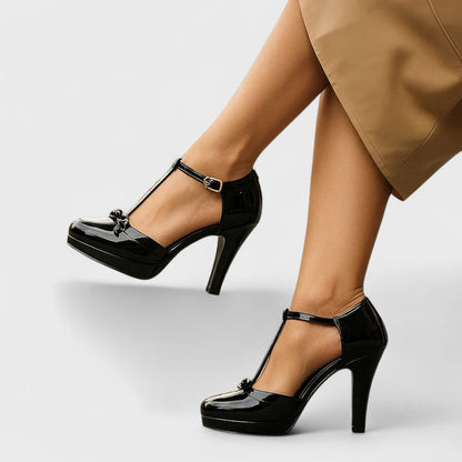 Tess - Klassieke Pumps Dames met Comfortabele Zool en Enkelbandje