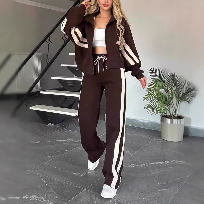 Tess - Trainingspak dames oversized en comfortabel met rits en elastiek