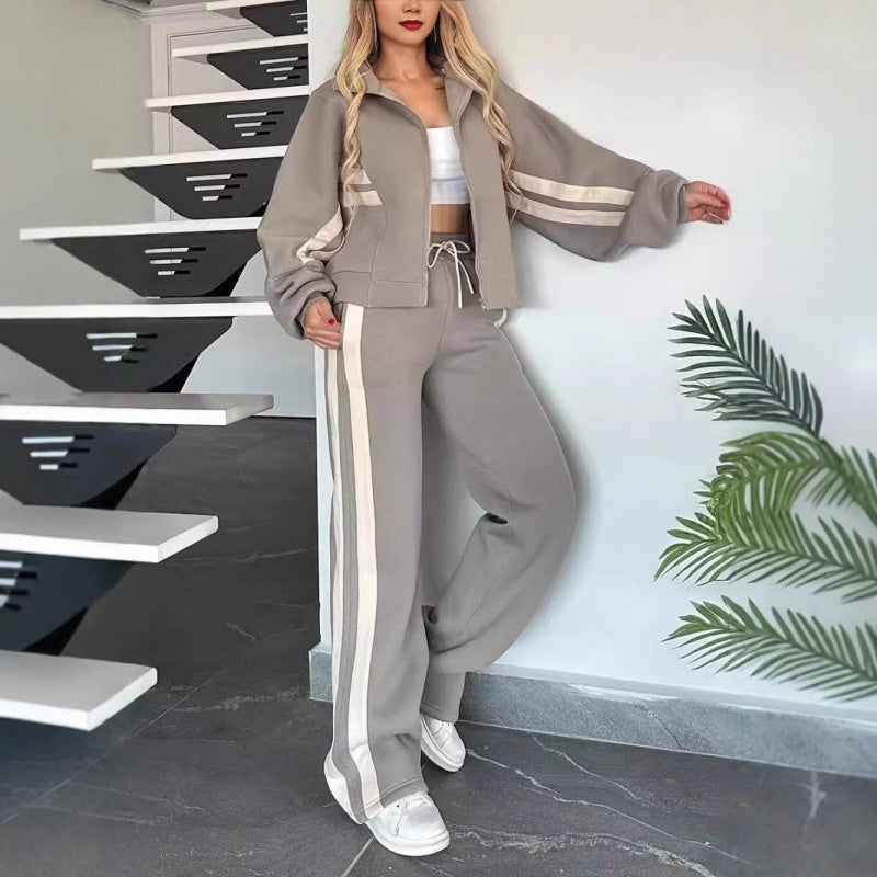 Tess - Trainingspak dames oversized en comfortabel met rits en elastiek