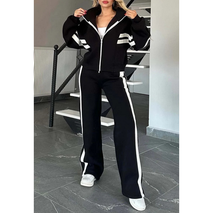 Tess - Trainingspak dames oversized en comfortabel met rits en elastiek