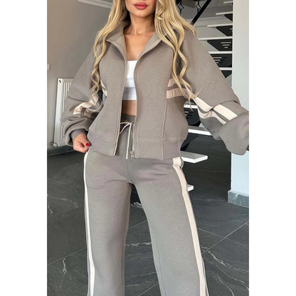 Tess - Trainingspak dames oversized en comfortabel met rits en elastiek