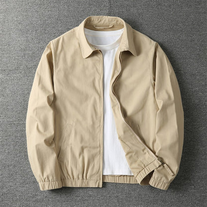Thijs - Casual Tussenjas Heren voor het Najaar met Smart Casual Uitstraling en Verstelbare Boorden