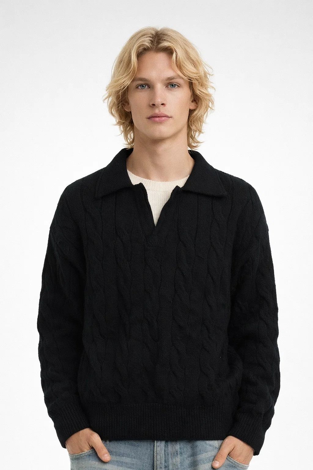 Trui heren | Modern & Comfortabel | Met kraag | Lente