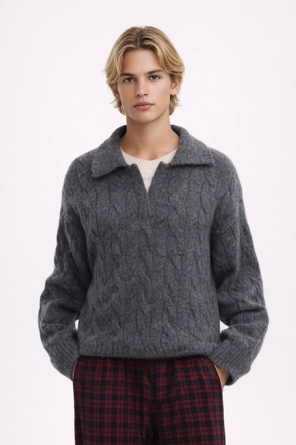 Trui heren | Modern & Comfortabel | Met kraag | Lente