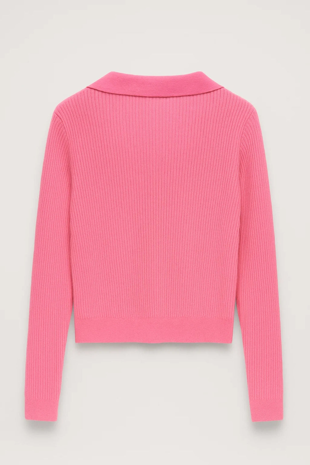 Trui met Kraag | Geribd Design en V-Hals | Tijdloze Casual Stijl